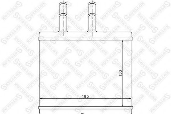 Радиатор печки STELLOX 82-05014-SX