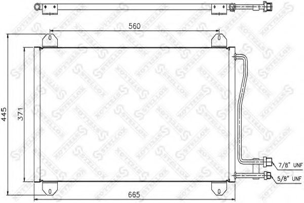 Радиатор кондиционера STELLOX 10-45059-SX