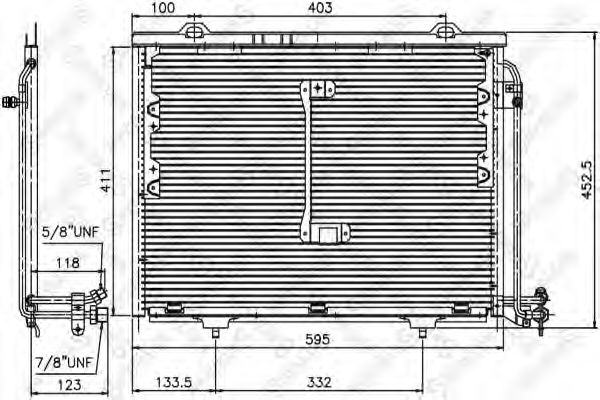 Радиатор кондиционера STELLOX 10-45128-SX