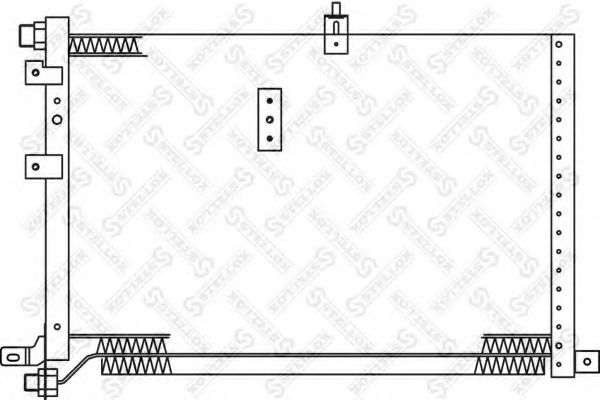 Радиатор кондиционера stellox 10-45347-SX