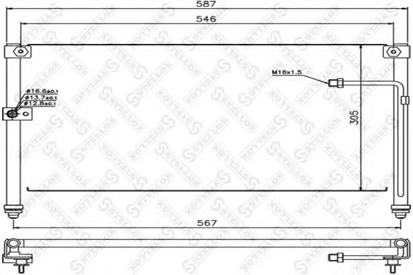 Радиатор кондиционера MAZDA GB6H61480
