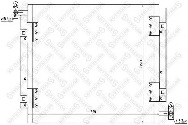 Радиатор кондиционера stellox 10-45420-SX