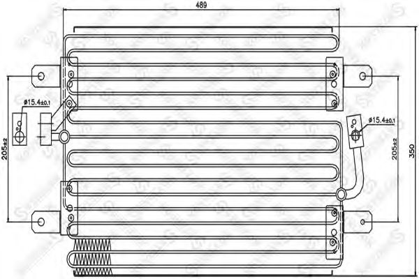 Радиатор кондиционера stellox 10-45424-SX