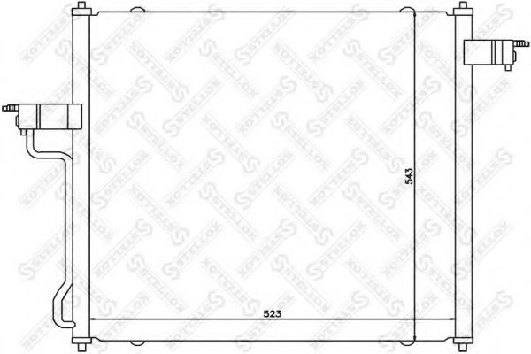 Радиатор кондиционера stellox 10-45594-SX