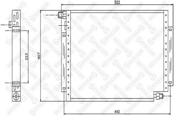 Радиатор кондиционера stellox 10-45677-SX