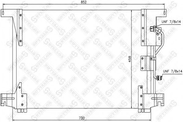 Радиатор кондиционера STELLOX 87-39102-SX