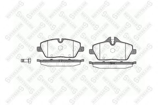 Тормозные колодки STELLOX 1142 000-SX