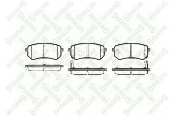 Тормозные колодки STELLOX 1146 002-SX