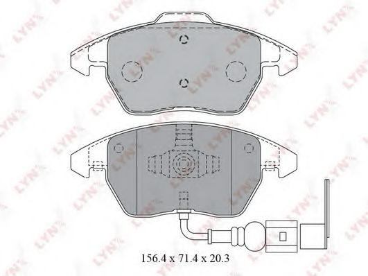 Тормозные колодки LYNXauto BD-1203 Тормозные колодки LYNXauto BD-1203