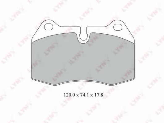 Тормозные колодки lynxauto BD-1416