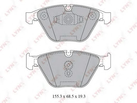 Тормозные колодки lynxauto BD-1423