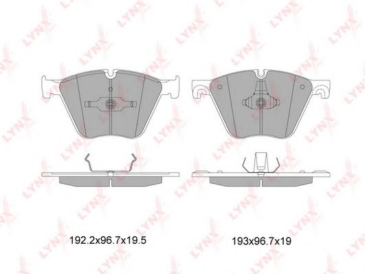 Тормозные колодки LYNXauto BD-1432 Тормозные колодки LYNXauto BD-1432