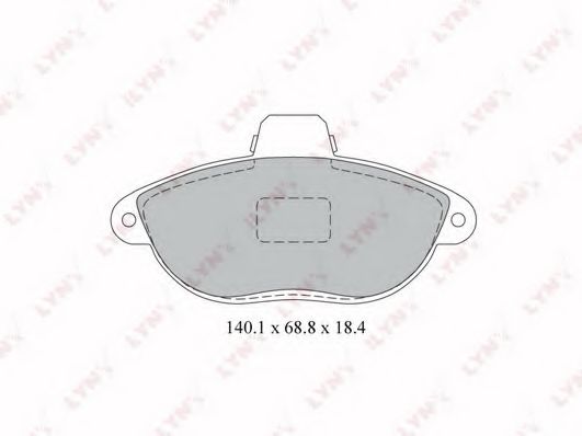 Тормозные колодки lynxauto BD-2213