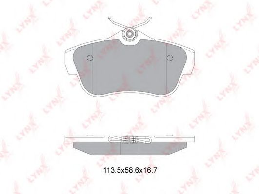 Тормозные колодки lynxauto BD-2228