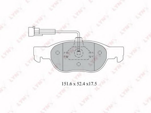 Тормозные колодки lynxauto BD-2801