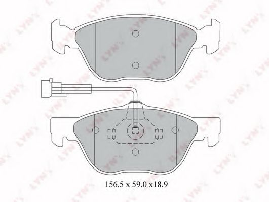 Тормозные колодки lynxauto BD-2803