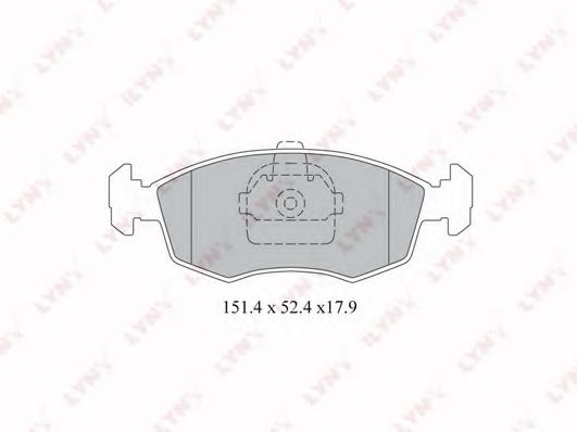 Тормозные колодки lynxauto BD-2807