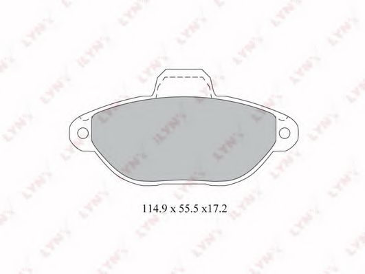 Тормозные колодки lynxauto BD-2815