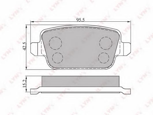 Тормозные колодки LYNXauto BD-3005 Тормозные колодки LYNXauto BD-3005