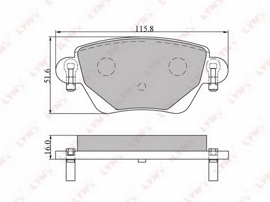Тормозные колодки LYNXauto BD-3007 Тормозные колодки LYNXauto BD-3007
