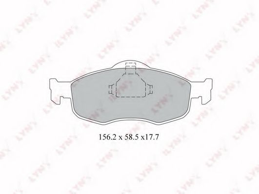 Тормозные колодки lynxauto BD-3011