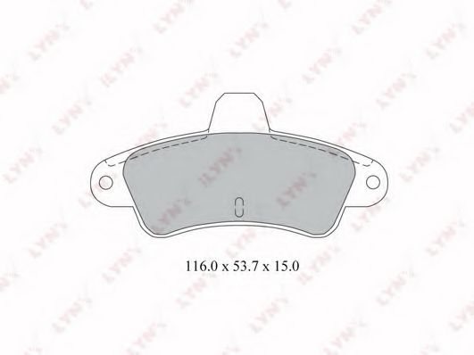 Тормозные колодки lynxauto BD-3014