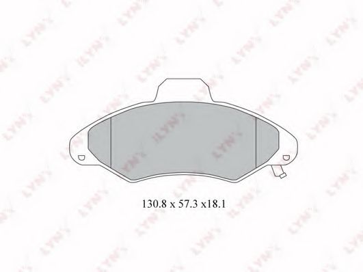 Тормозные колодки lynxauto BD-3016
