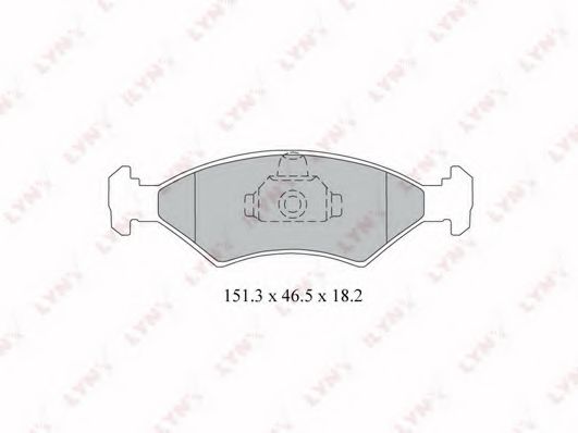 Тормозные колодки lynxauto BD-3019