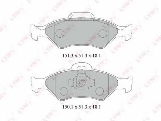 Тормозные колодки lynxauto BD-3021