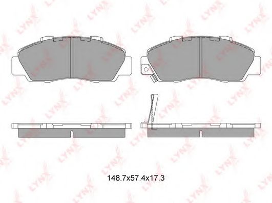 Тормозные колодки LYNXauto BD-3405 Тормозные колодки LYNXauto BD-3405