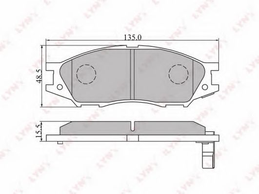 Тормозные колодки LYNXauto BD-3409 Тормозные колодки LYNXauto BD-3409