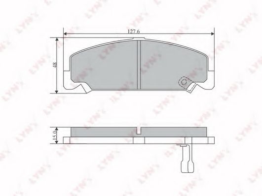 Тормозные колодки lynxauto BD-3415
