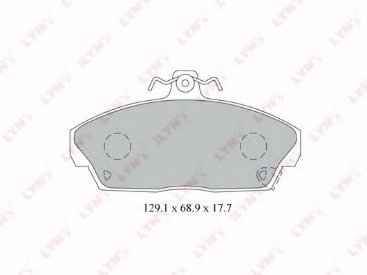 Тормозные колодки lynxauto BD-3426
