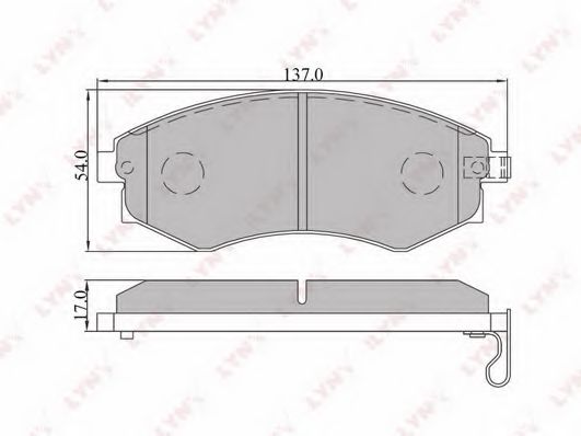 Тормозные колодки LYNXauto BD-3607 Тормозные колодки LYNXauto BD-3607