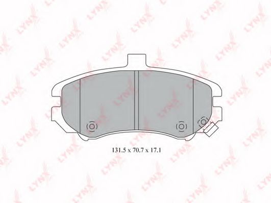 Тормозные колодки lynxauto BD-3610