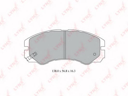 Тормозные колодки lynxauto BD-3802