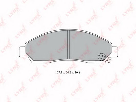 Тормозные колодки LYNXauto BD-3804 Тормозные колодки LYNXauto BD-3804