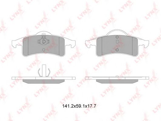 Тормозные колодки LYNXauto BD-4205 Тормозные колодки LYNXauto BD-4205