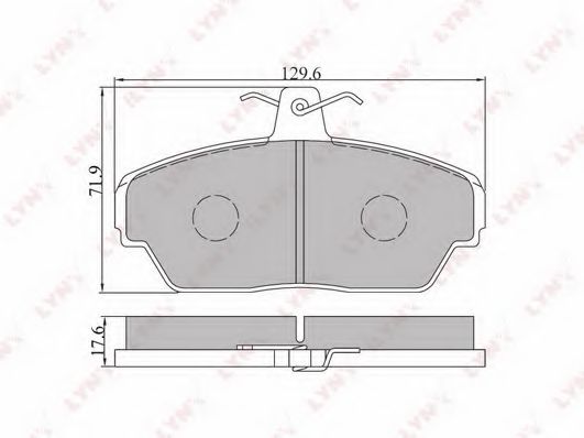 Тормозные колодки LYNXauto BD-4604 Тормозные колодки LYNXauto BD-4604