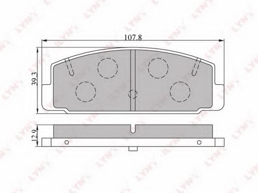 Тормозные колодки LYNXauto BD-5104 Тормозные колодки LYNXauto BD-5104