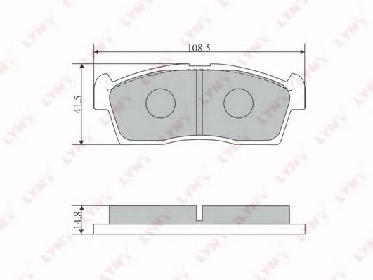 Тормозные колодки lynxauto BD-5107