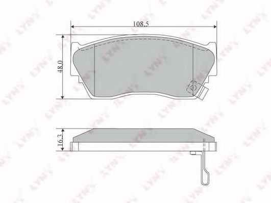 Тормозные колодки lynxauto BD-5110