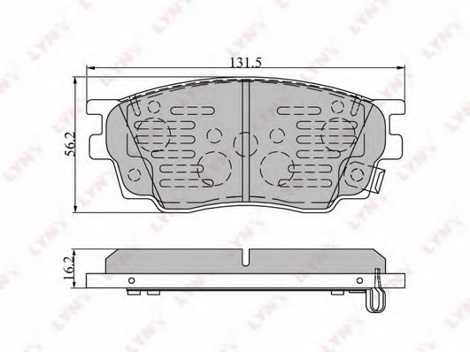 Тормозные колодки LYNXauto BD-5111 Тормозные колодки LYNXauto BD-5111