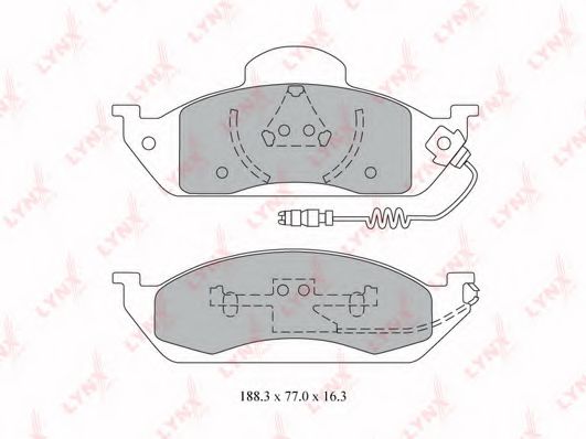 Тормозные колодки lynxauto BD-5326