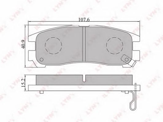 Тормозные колодки LYNXauto BD-5508 Тормозные колодки LYNXauto BD-5508