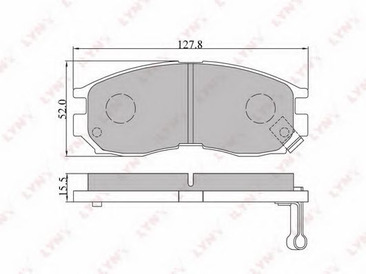 Тормозные колодки LYNXauto BD-5509 Тормозные колодки LYNXauto BD-5509