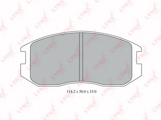 Тормозные колодки lynxauto BD-5524