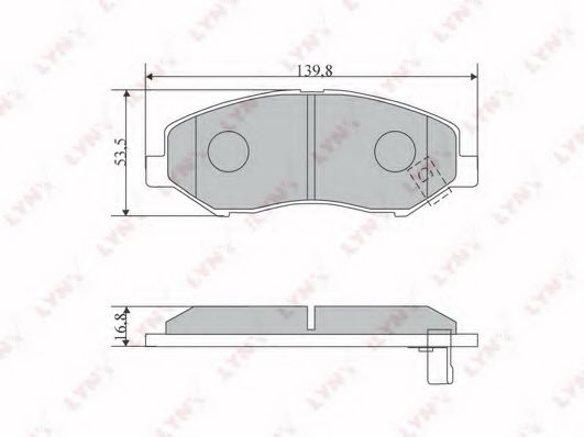 Тормозные колодки lynxauto BD-5722