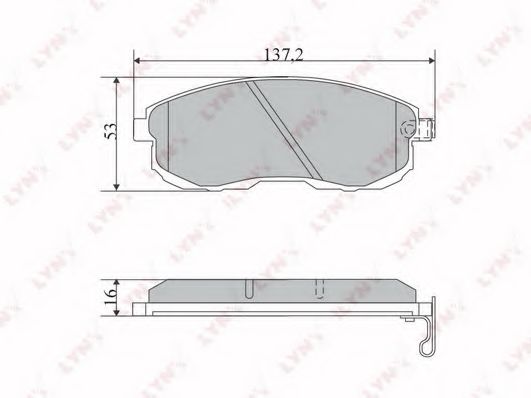 Тормозные колодки lynxauto BD-5724