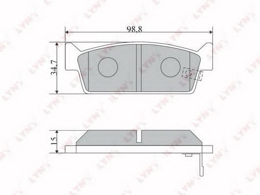 Тормозные колодки lynxauto BD-5726